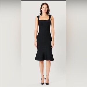 Herve Leger Black Midi Dress